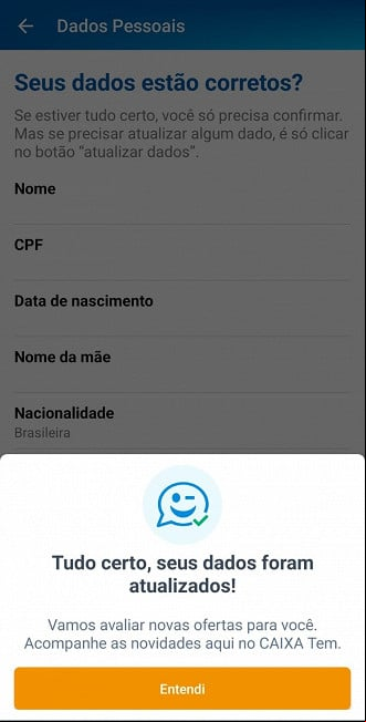 Atualização cadastral no Caixa Tem Atualização cadastral no Caixa Tem